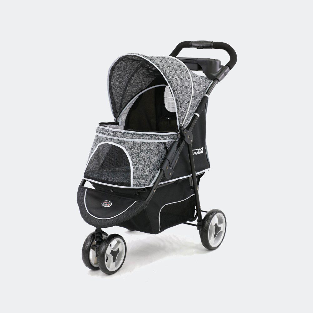 InnoPet Buggy hundvagn med större korg än en kompakt liten vagn