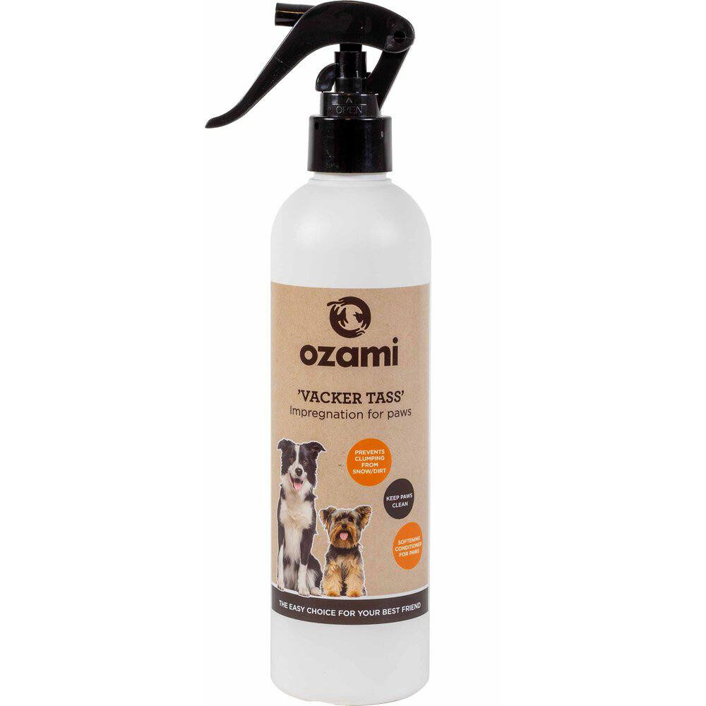Ozami Tasspray mot snö och slask, tassvårdande spray för hund