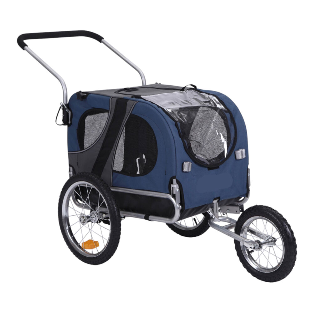 Trekker Hundvag 2-IN-1 cykelvagn och jogger med 12-tums framhjul